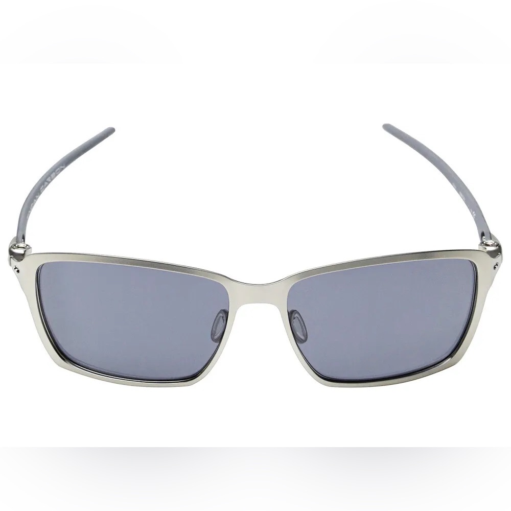 Oakley Tincan Carbon Sunglasses OO6017-01 Satin Chrome/Grey